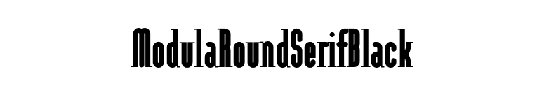 ModulaRoundSerifBlack font preview