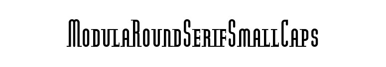 ModulaRoundSerifSmallCaps font preview