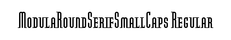 ModulaRoundSerifSmallCaps Regular font preview