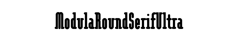 ModulaRoundSerifUltra font preview