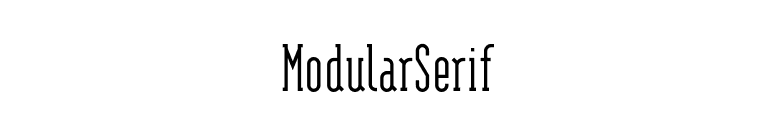 ModularSerif font preview
