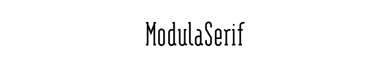 ModulaSerif font preview