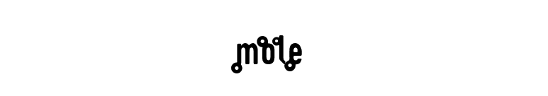mole font preview