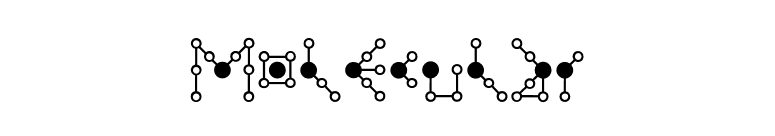 Molecular font preview