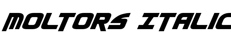 Moltors Italic font preview