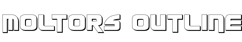 Moltors Outline font preview