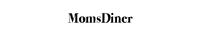 MomsDiner font preview
