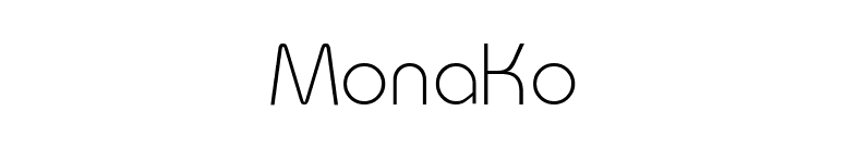 MonaKo font preview