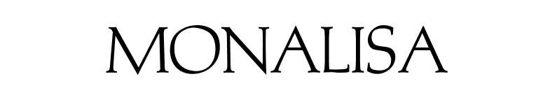 Monalisa font preview