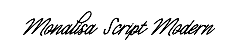 Monalisa Script Modern font preview