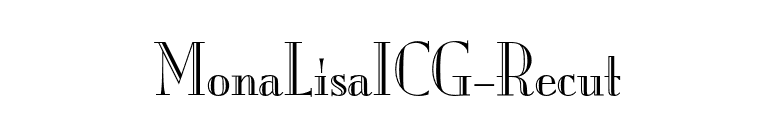 MonaLisaICG-Recut font preview