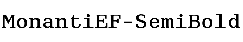 MonantiEF-SemiBold font preview