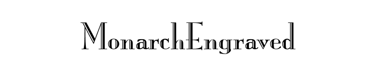 MonarchEngraved font preview