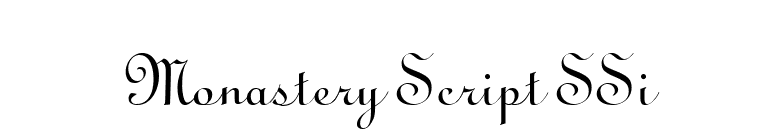 Monastery Script SSi font preview