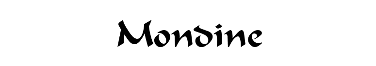 Mondine font preview