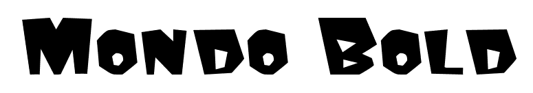 Mondo Bold font preview