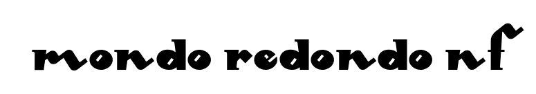 Mondo Redondo NF font preview