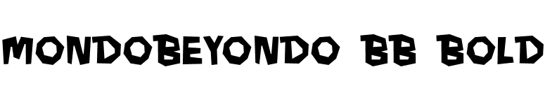 MondoBeyondo BB Bold font preview