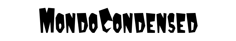 MondoCondensed font preview
