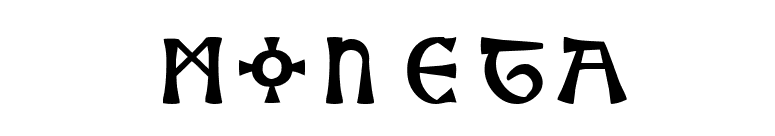 Moneta font preview