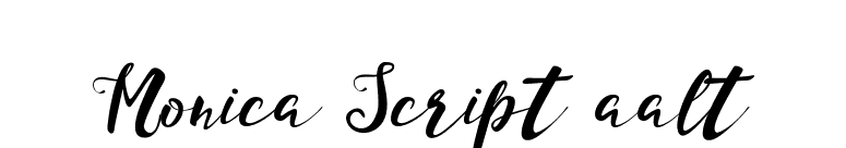 Monica Script aalt font preview