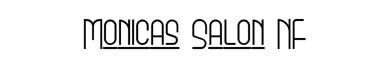 Monicas Salon NF font preview