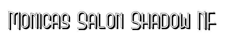 Monicas Salon Shadow NF font preview