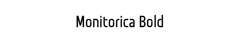 Monitorica Bold font preview