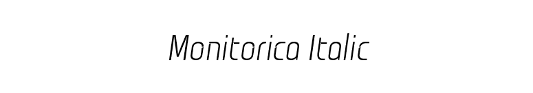 Monitorica Italic font preview