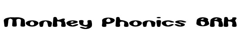 Monkey Phonics BRK font preview