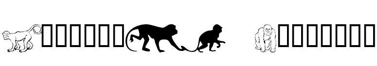 MonkeysDC Primates font preview