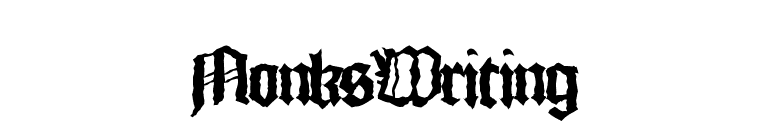MonksWriting font preview