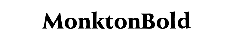 MonktonBold font preview