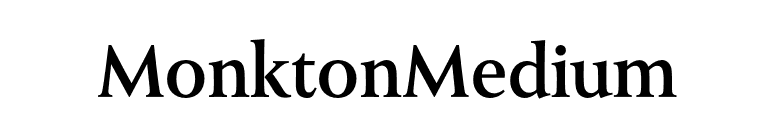 MonktonMedium font preview