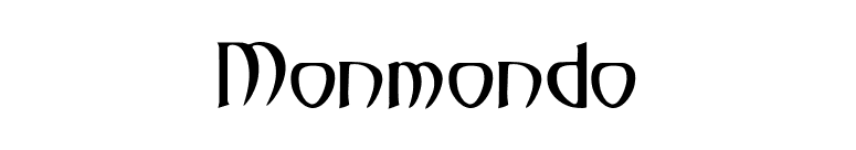 Monmondo font preview