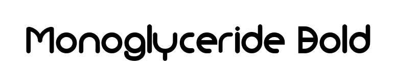 Monoglyceride Bold font preview