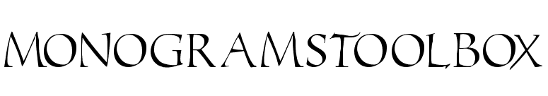 MonogramsToolbox font preview