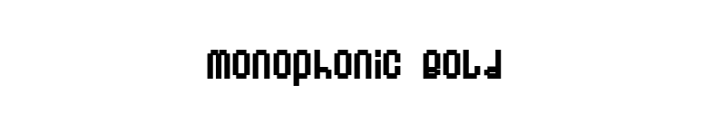 Monophonic Bold font preview