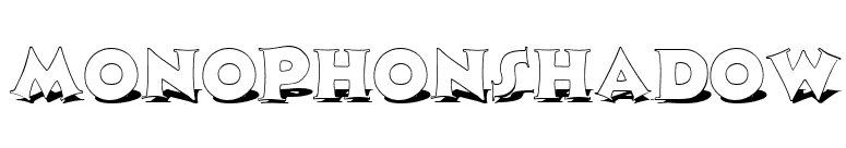 MonophonShadow font preview