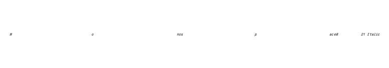 Monospace821 Italic font preview