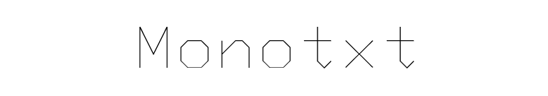 Monotxt font preview