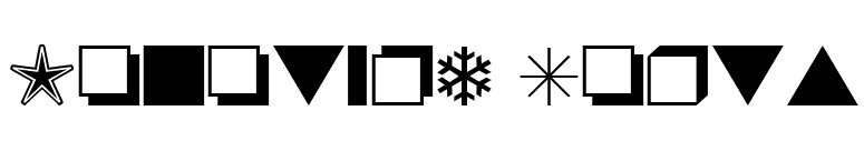 Monotype Sorts font preview