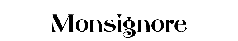 Monsignore font preview