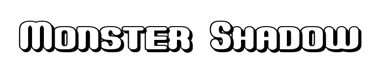 Monster Shadow font preview