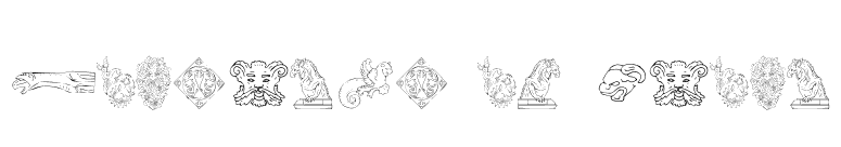 Monsters of Stone font preview
