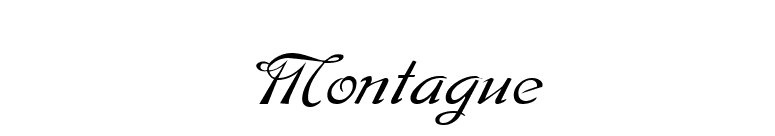 Montague font preview
