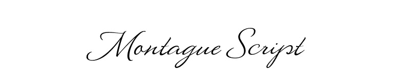 Montague Script font preview