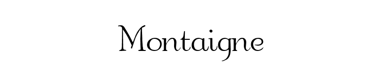 Montaigne font preview