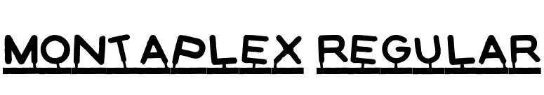 Montaplex-Regular font preview