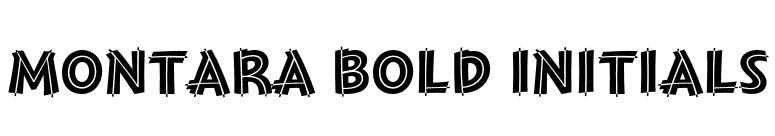 Montara Bold Initials font preview